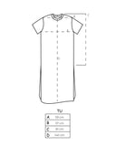 MAXI T-DRESS LIGHT / BLU