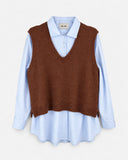 GILET SCOLLO V / LANA